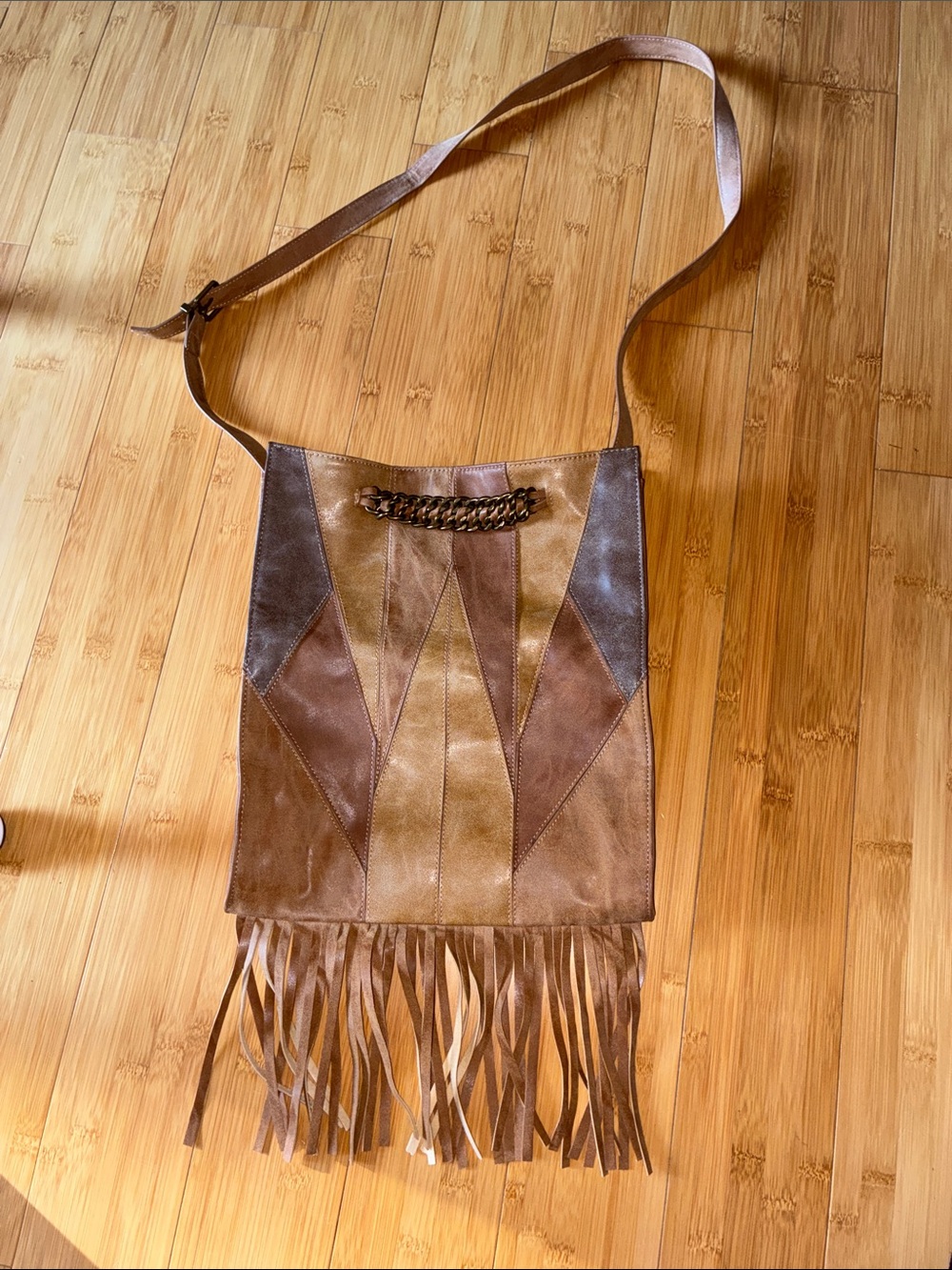 Circus by Sam Edelman Jethro Patchwork Fringe Crossbody Bag